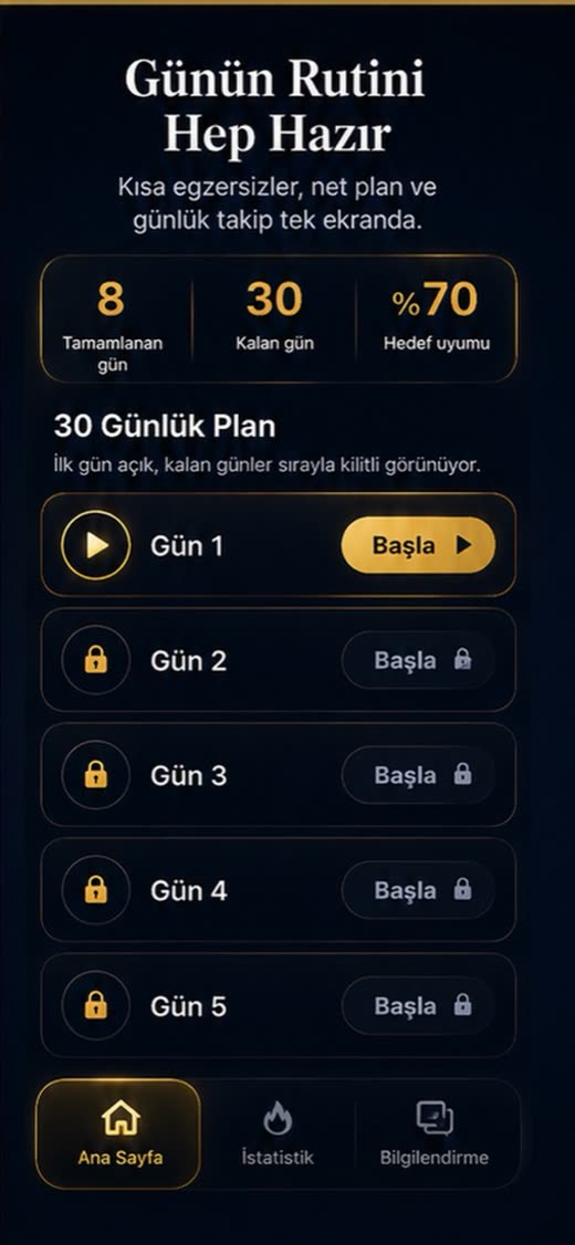FaceSculpty 30-day plan screen