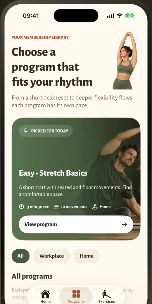 Programs for your rhythm
