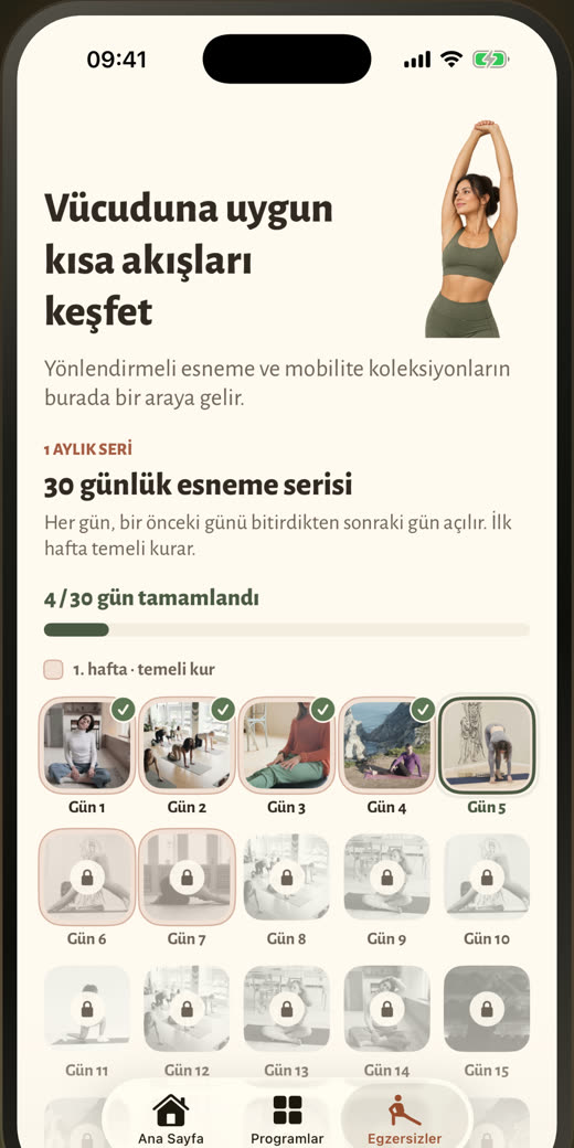 30 günlük esneme serisi
