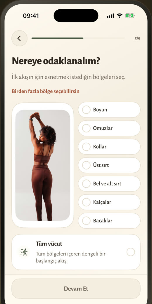 Odak bölgelerini seç